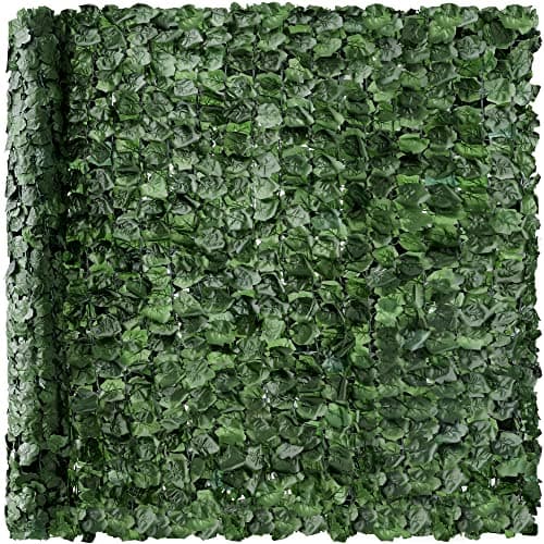 Best Choice Products Outdoor Garden 94x39-inch Artificial Faux Ivy Hedge Leaf and Vine Privacy Fence Wall Screen - Green