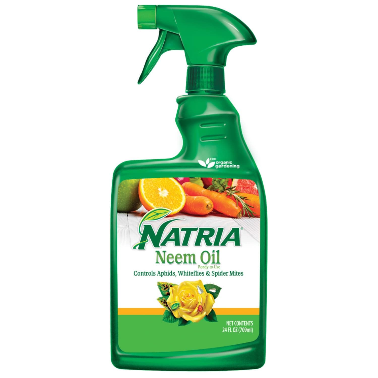 Natria Neem Oil Spray for Gardening Ready-to-Use Pest & Disease Control 24 oz