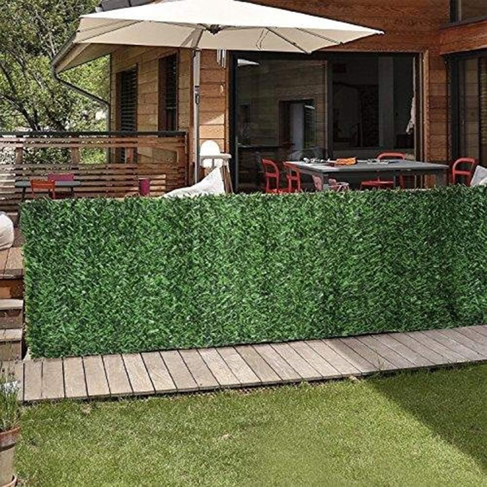 e-Joy Artificial Hedge Slats Panels for Chain Link Fence, 6.5x10, 10 Lineal Ft