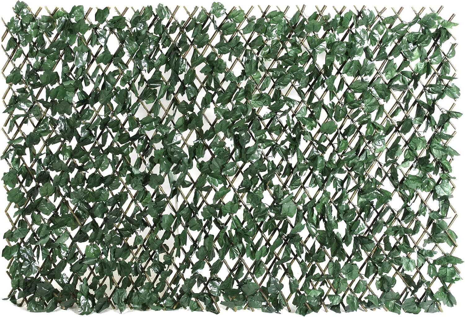 ColourTree Artificial Ivy Expandable Fence Privacy Screen, Retractable Hedge, Faux Trellis (Single-Side Leaves