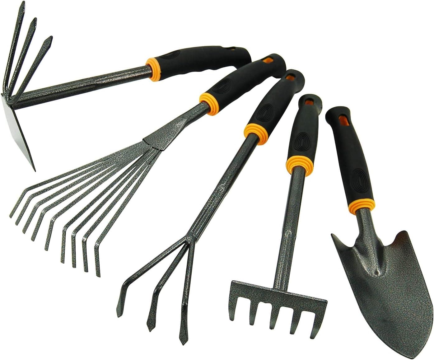 Centurion 485 5-pc Garden Hand Tool Set (Trowel, Cultivator, Rake, Hoe)