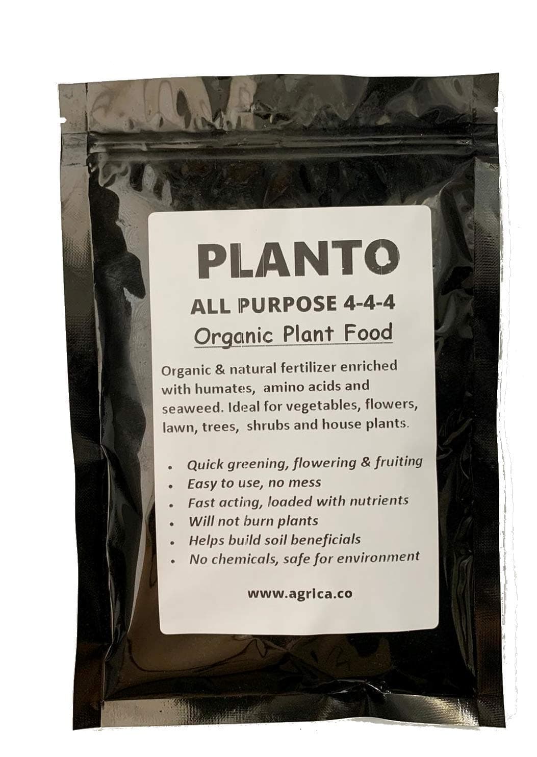 PLANTO All-Purpose Natural Fertilizer 4-4-4, 8 oz (Makes 24 Gallons)