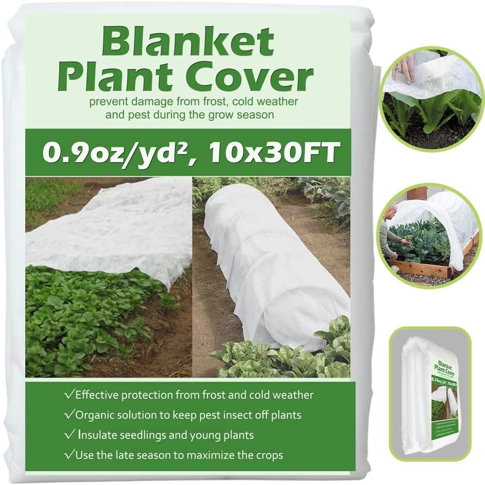 Valibe Plant Covers Freeze Protection 10ft x 30ft Floating Row Cover 0.9oz