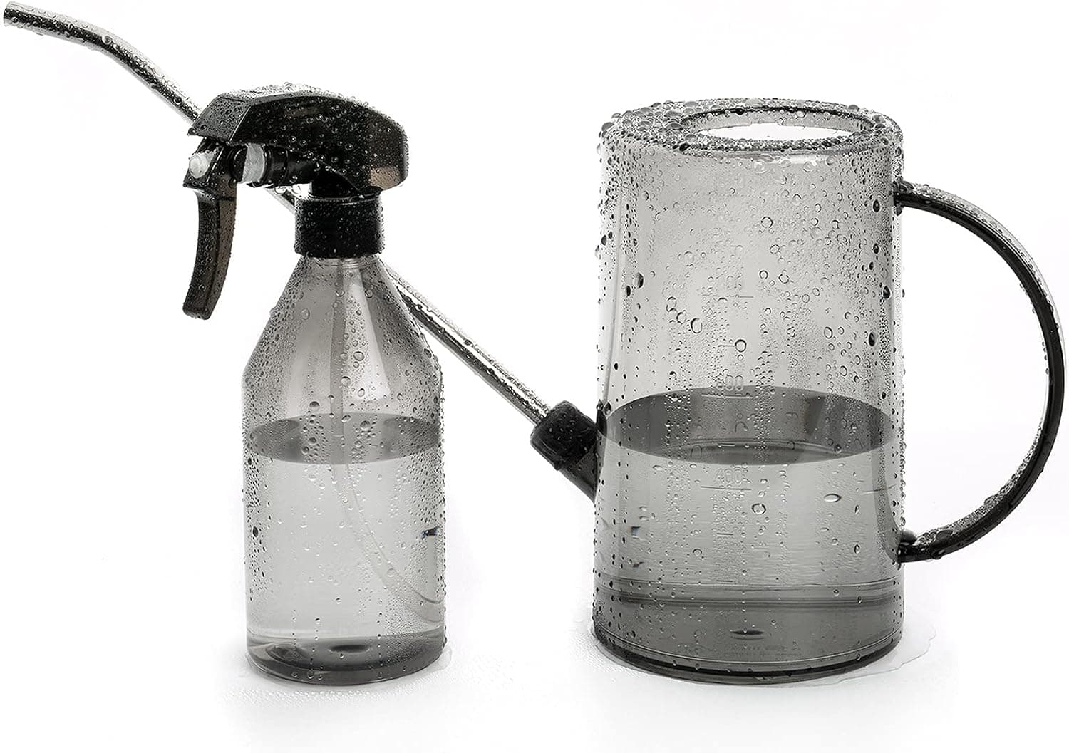 Watering Can Indoor Small 1 Liter Long Spout with Plant Mister Spray Bottle
