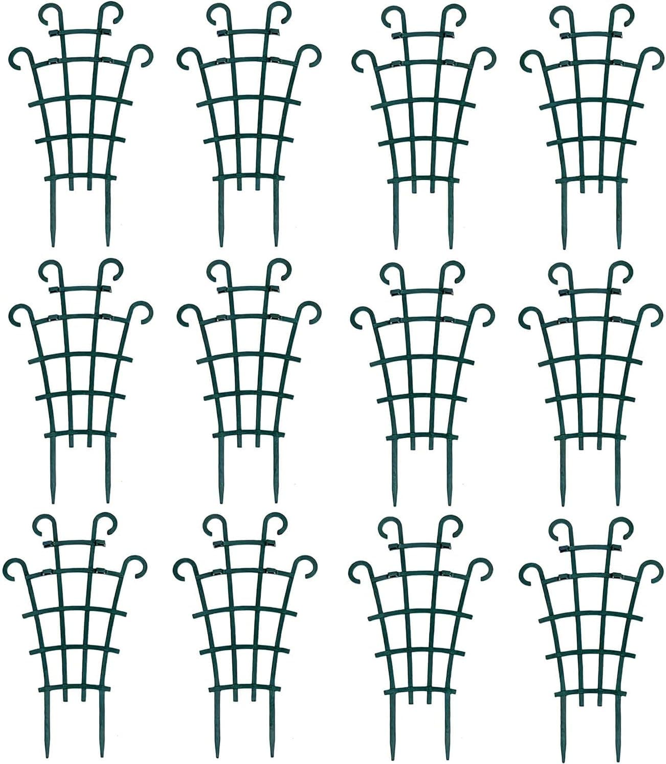 UWIOFF 12 Pack Trellis for Potted Plants, Mini Climbing Trellis