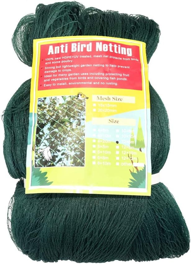 Anti Bird Netting for Garden Woven Mesh Heavy Duty 19.5 ft x 40 ft