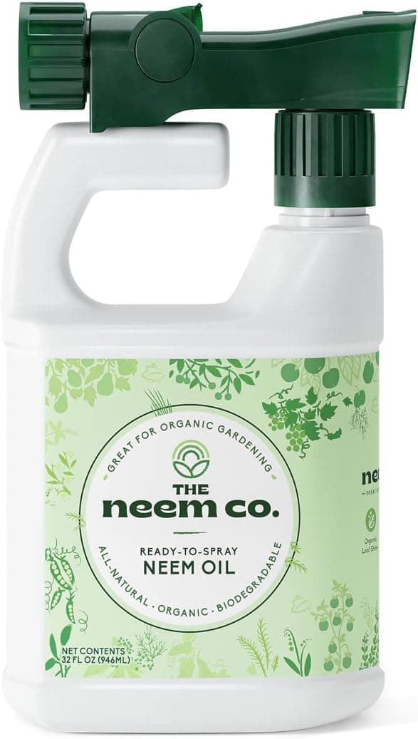 Organic Neem Oil Spray Ready to Use Hose End Sprayer for Fruit and Vegetable Garden 32 oz
