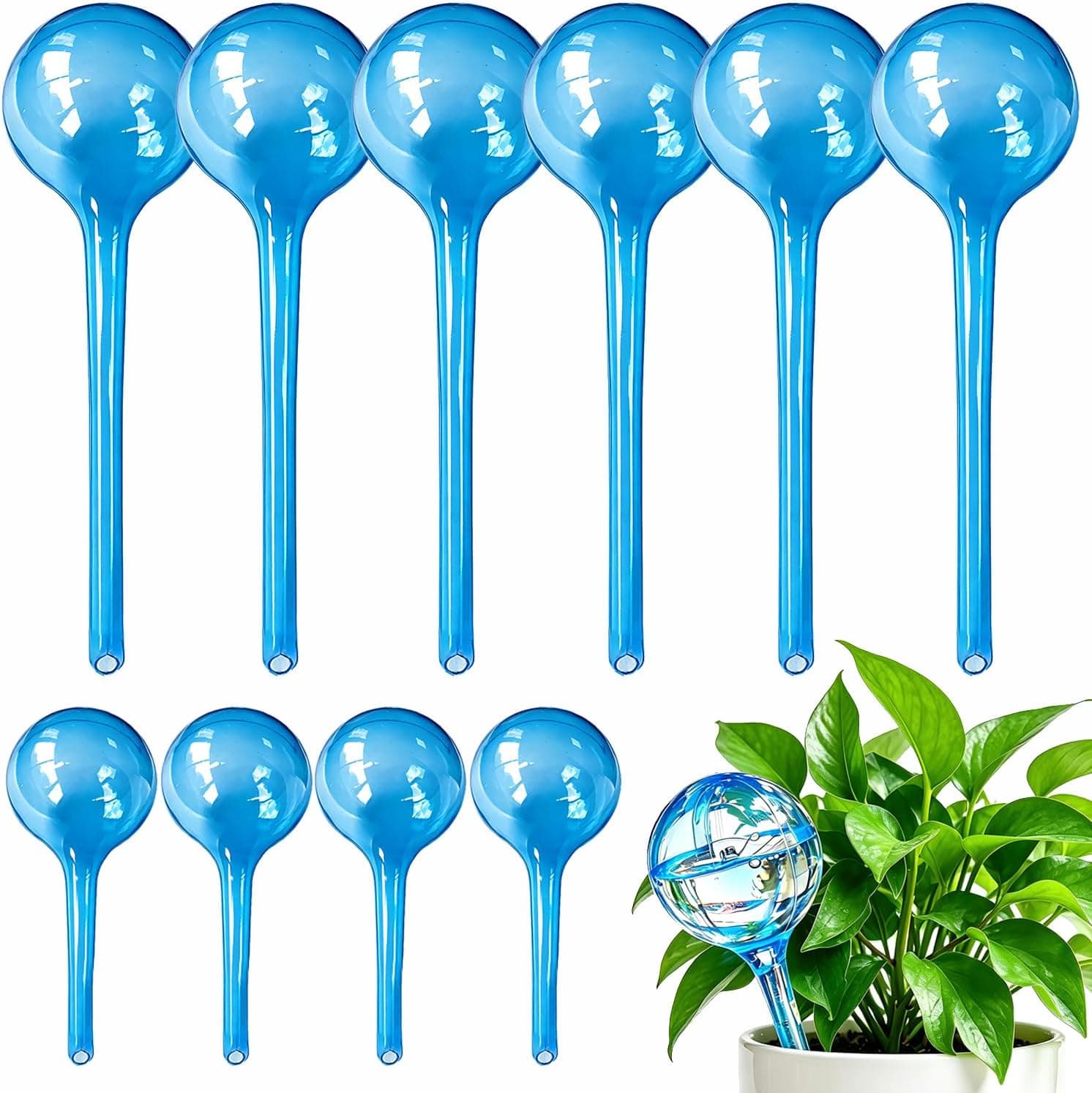 TOTYAO Self Watering Globes 10pcs Auto Watering Bulbs