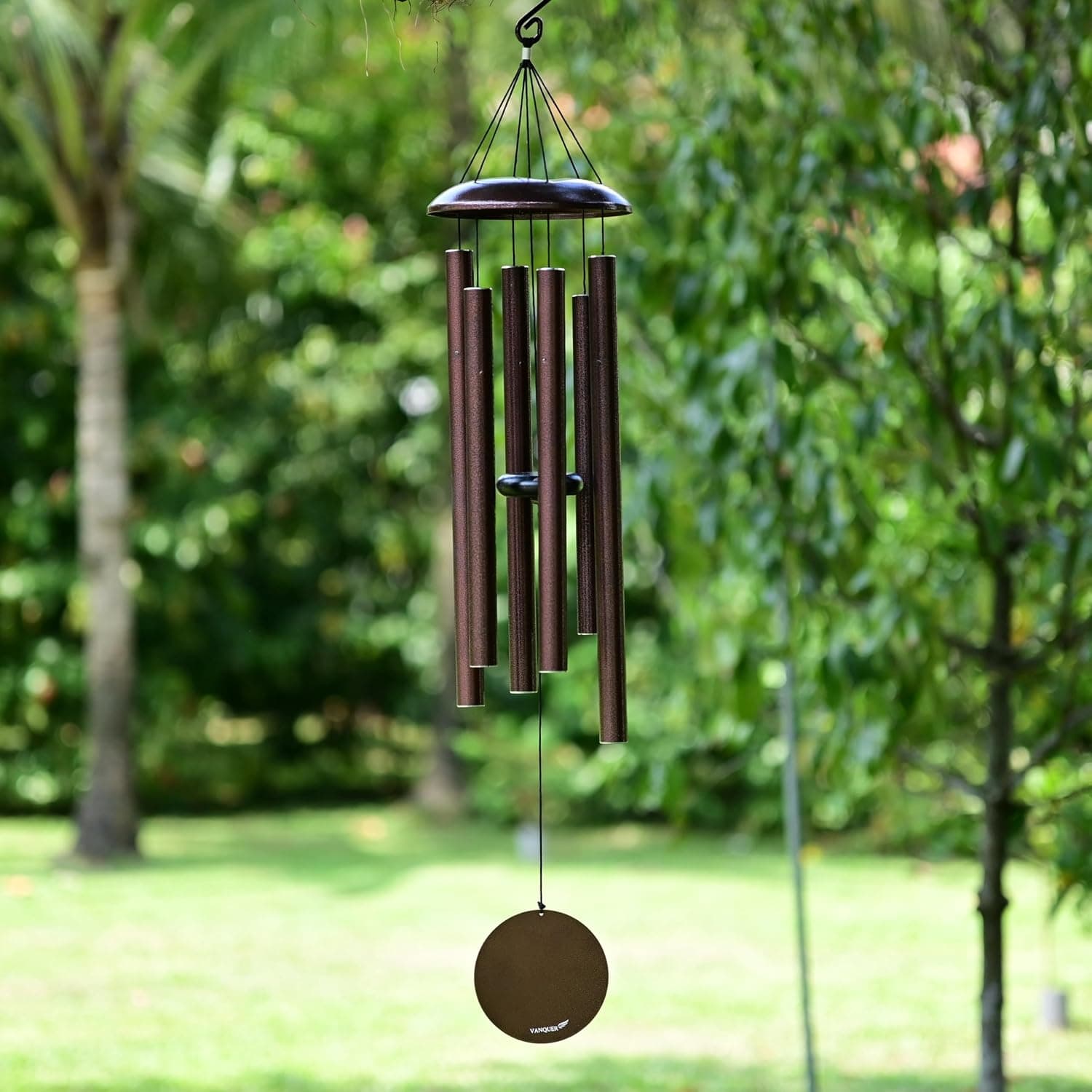 Vanquer 38in Wind Chimes Deep Tone, Memorial Sympathy Gift, Bronze
