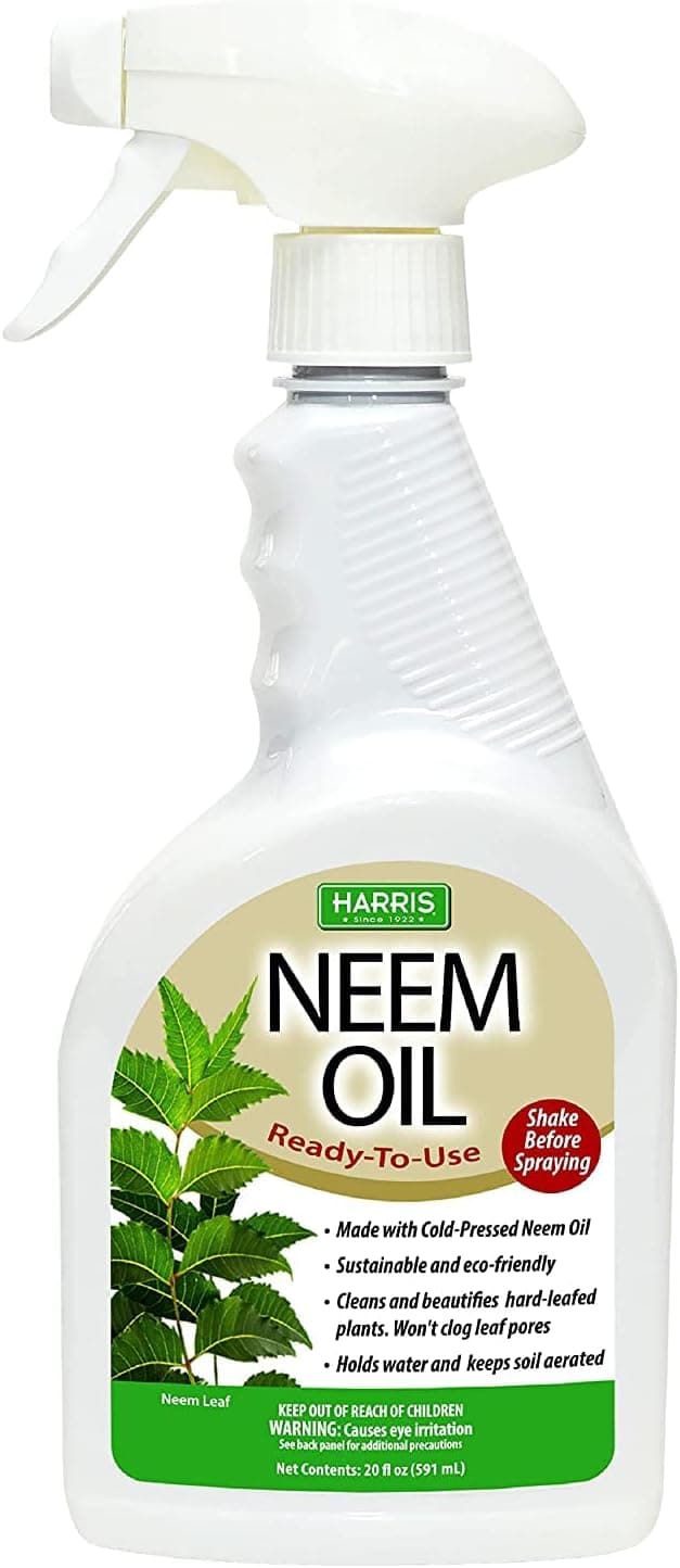 HARRIS Neem Oil Spray for Indoor and Outdoor Plants, Cold Pressed Ready to Use, 20 oz