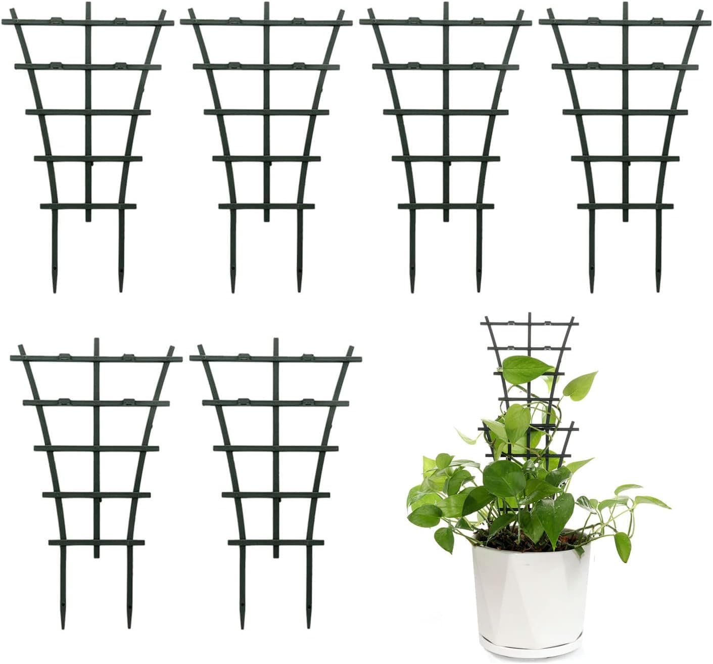 Feitore Plant Trellis Indoor, 6Pcs Stackable Climbing Trellis