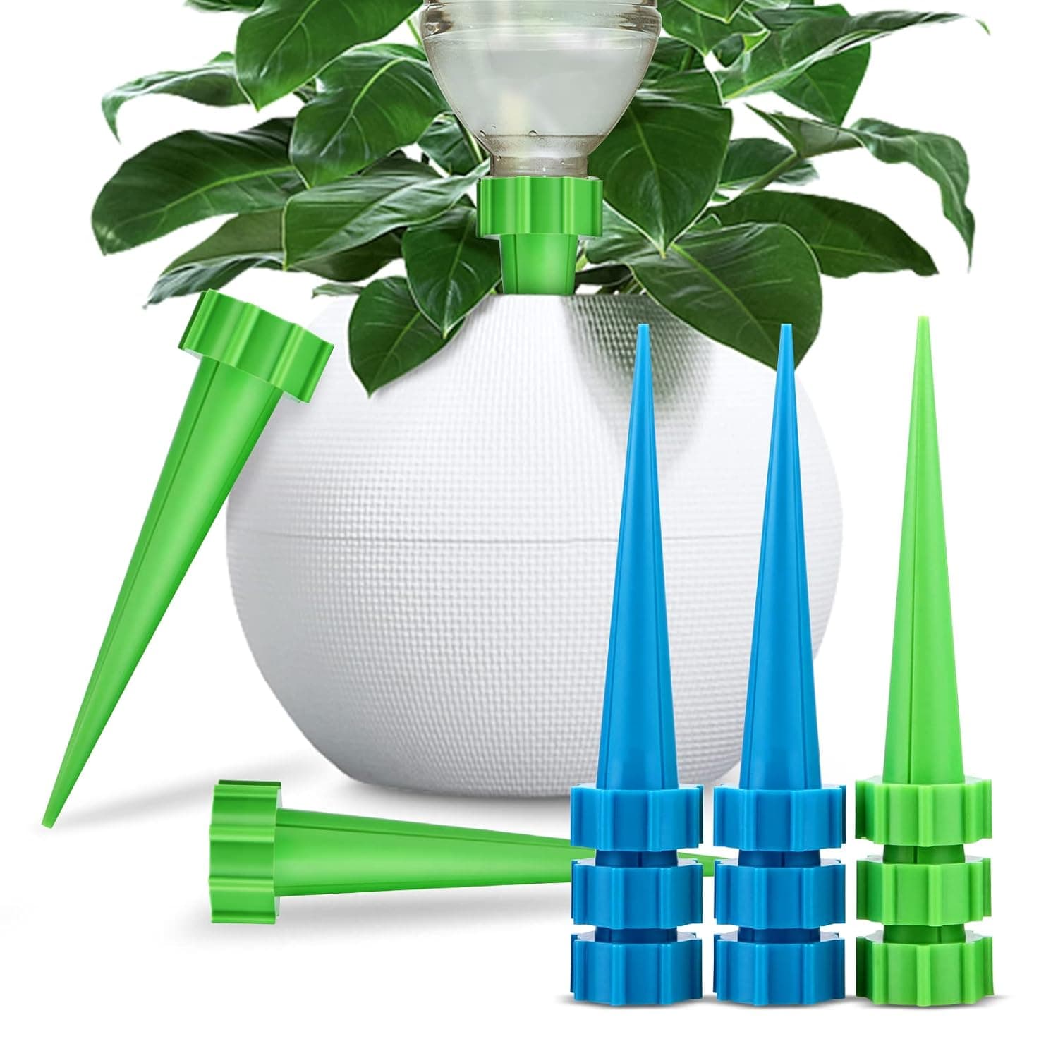 KKSQ Auto Watering Spikes 12 Pack Self Plant Watering Spikes (Drilling Type)