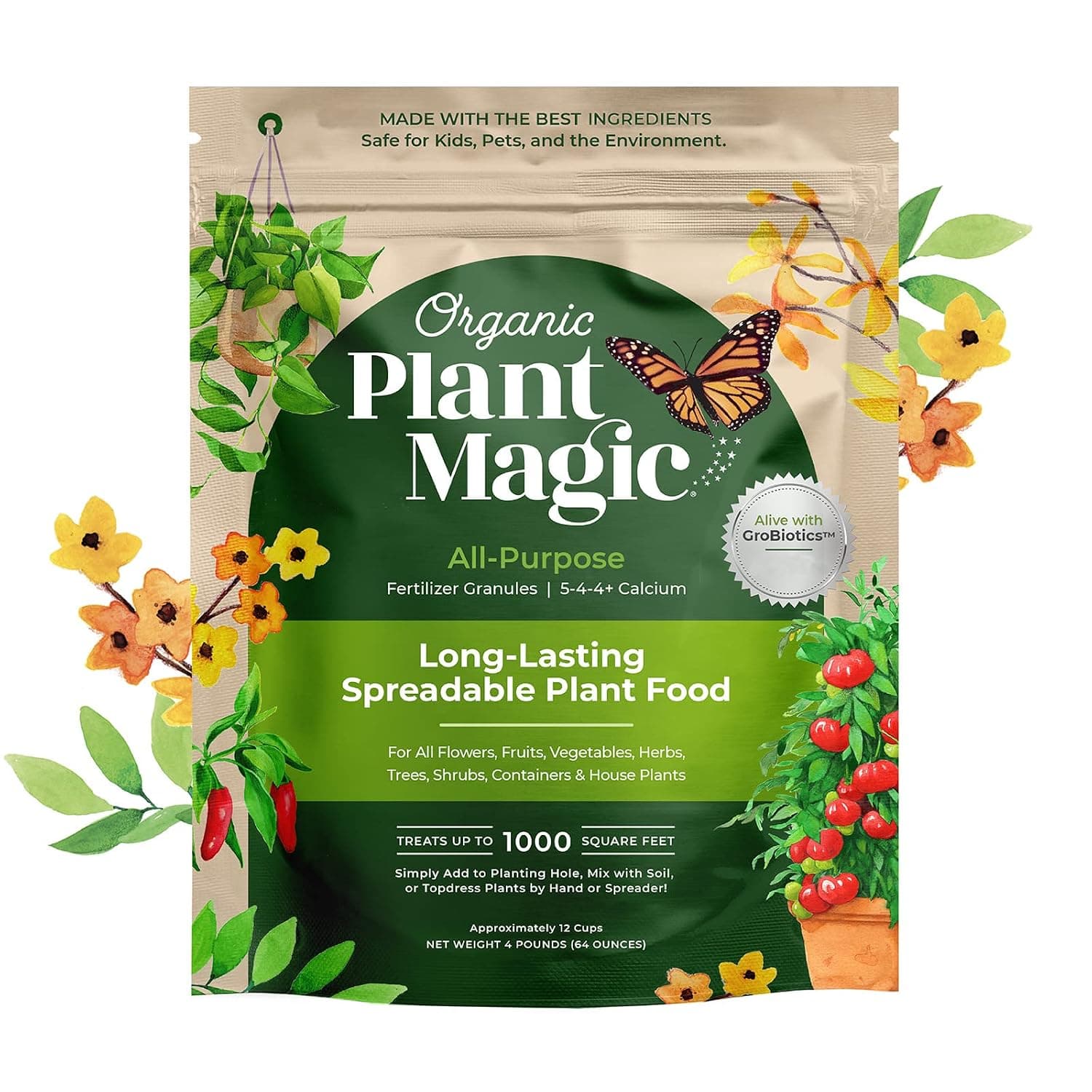 Organic Plant Magic Slow Release Granular Fertilizer (4 lb Bag)