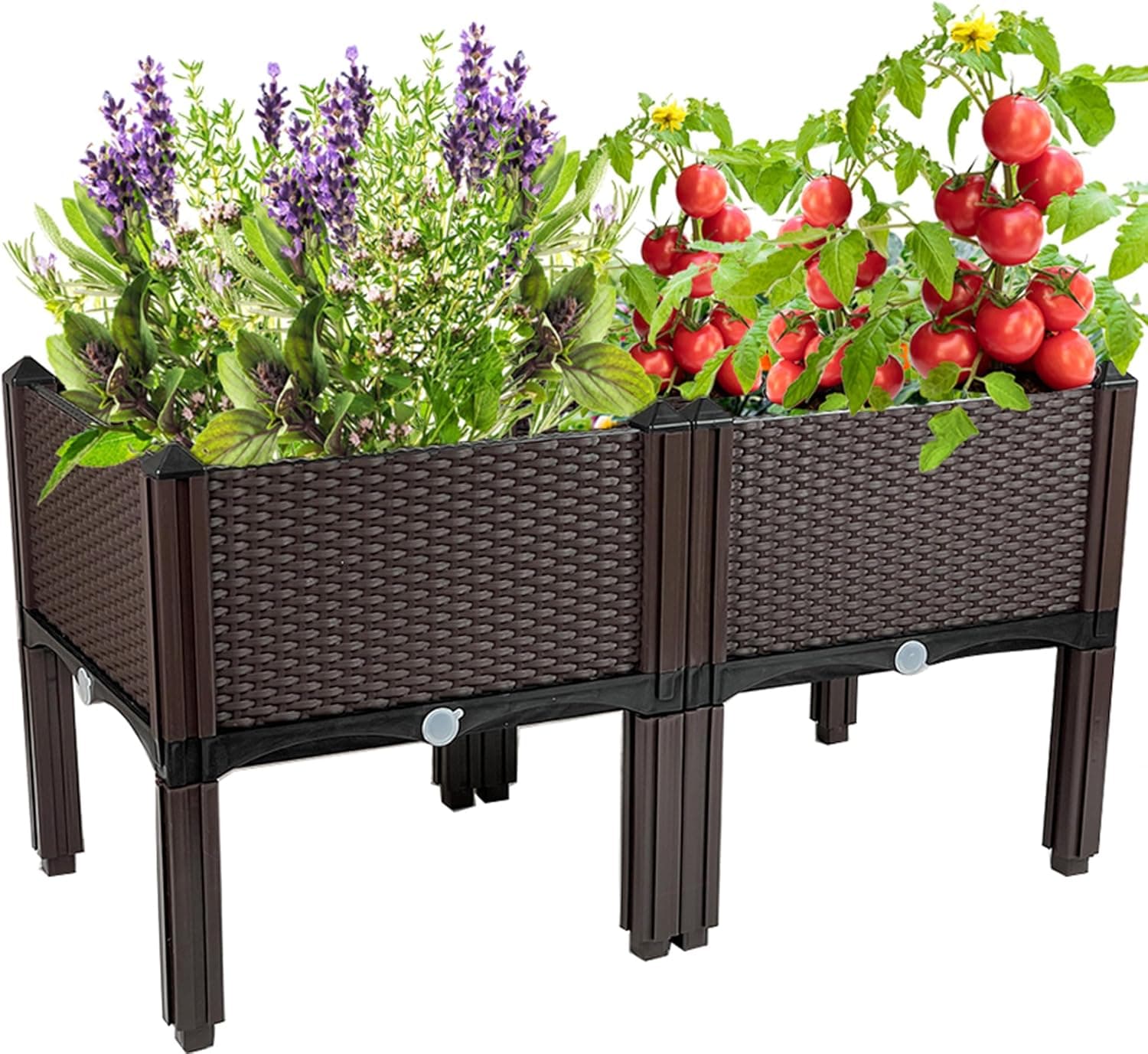 TDDSS Raised Garden Bed with Legs, Elevated Planter Box for Patio Balcony Deck