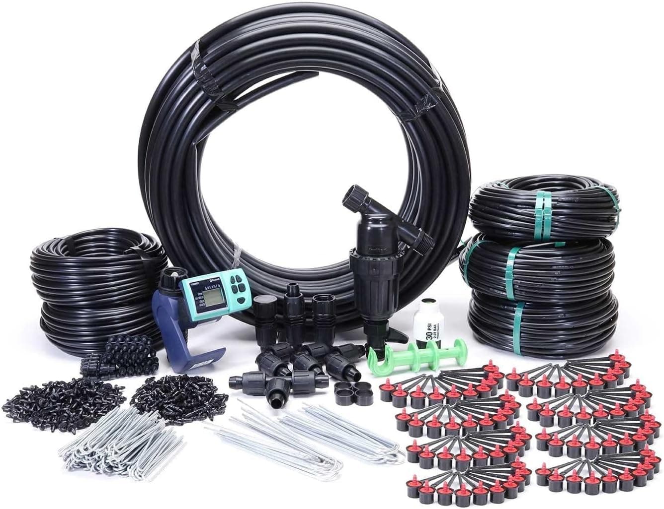 Automated Dripworks Premium Deck Garden Irrigation Kit for Watering Plants in Balconies/Terrace/Patios (with Timer) - Waters Upto 45 Plants