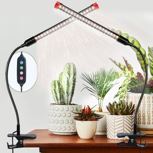 Game Changer! FECiDA 2026 2Pack Clip on Grow Lights for Single Pot Plant