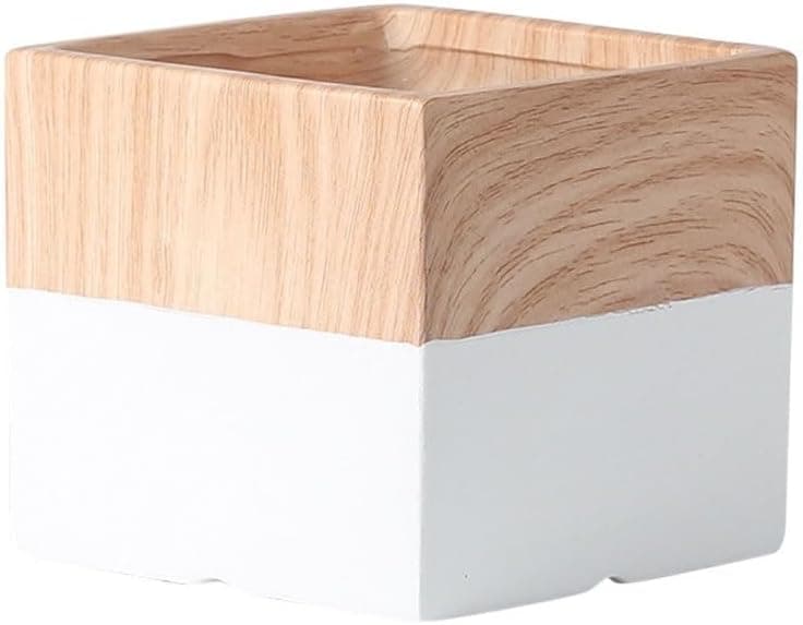 Indoor Plant Pots Ceramic Square Flower Pot Modern with Drainage