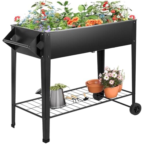 Kendane 32" Elevated Raised Garden Bed Outdoor